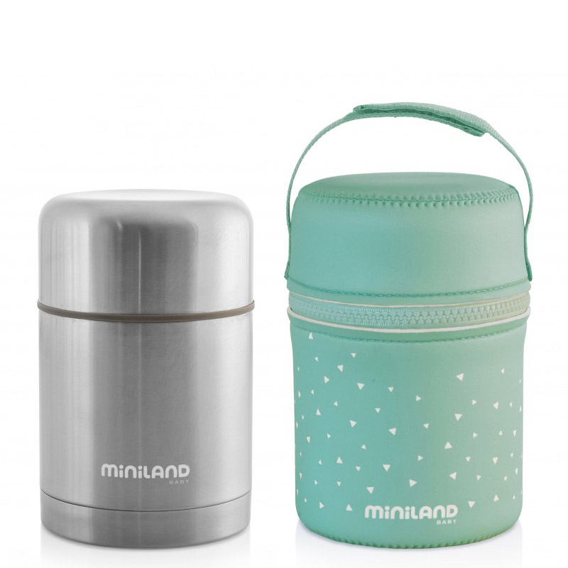 Miniland Thermos per Alimenti Solidi Mediterranean Thermos 500Ml - 300 g :  .it: Casa e cucina