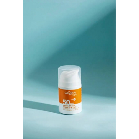 GLORIA KREMA ZA LICE SPF 50 - LIGHT (KOMBINOVANA DO MASNA KOA) 50ml