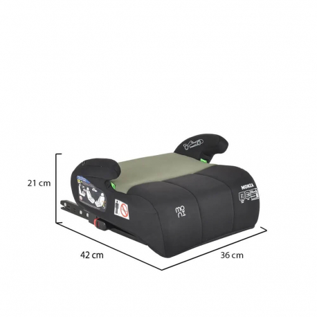 Cangaroo Autosediste Buster ISIZE Monza green  125-150cm isofix