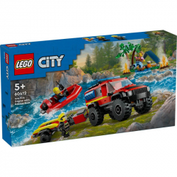 LEGO CITY FIRE 4X4 FIRE TRUCK WITH RESCUE BOAT