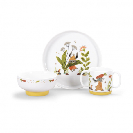 Porcelanski set  Trois Petits Lapins