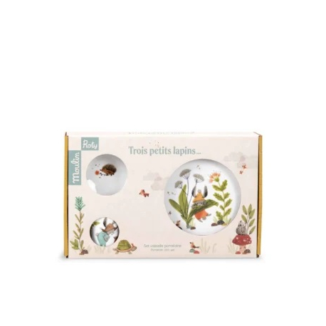 Porcelanski set  Trois Petits Lapins